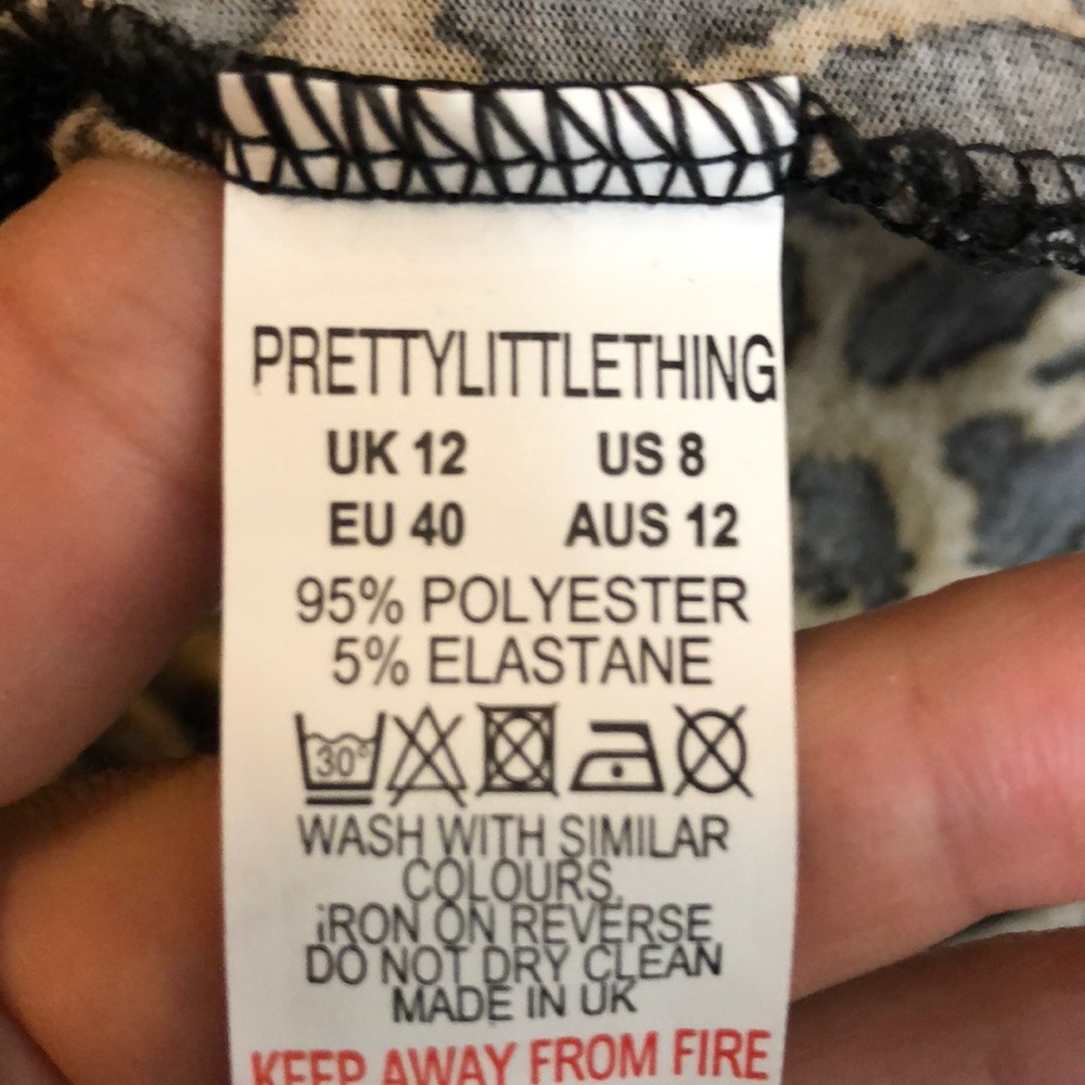 🌿 PrettyLittleThing Long Sleeve Leopard Dress - Picture 7 of 8